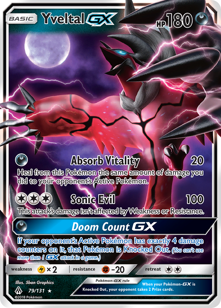 Forbidden Light Yveltal GX #79/131